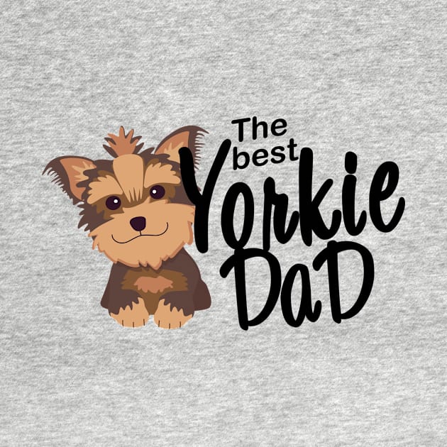 The best Yorkie Dad by cartoon.animal